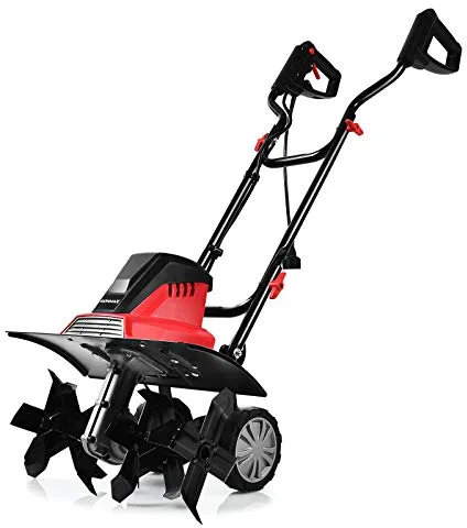 COSTWAY Motoazada Eléctrica Ancho de Trabajo de 43cm /6 Cuchillas /1500W / Profundidad de Trabajo de 22cm / 400 RPM para Jardín (Ancho 43cm)