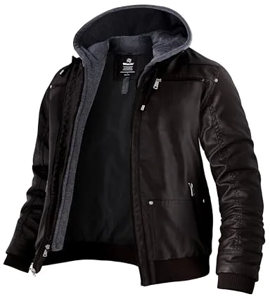 Wantdo Cazadora Chaqueta Abrigo Invierno Abrigo Invierno Chaqueta Para Café Oscuro(Fina) L