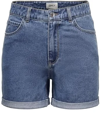 Only Pantalones Vaqueros Onlvega Life HW Mom Noos para Mujer Medio De Mezclilla Azul M