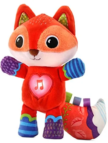 VTech-Baby Bosque, Dulces sueños y Abrazos, Peluche Interactivo para bebés +3 Meses, Diferentes Texturas, botón Luminoso Que Activa + de 50 Canciones, melodías y Frases, Multicolor, versión ESP