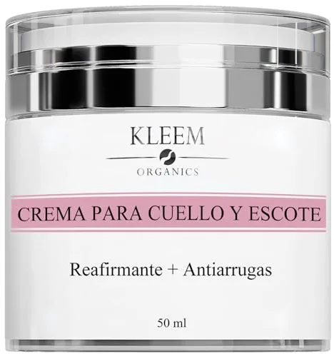 Crema Reafirmante para Cuello y Escote con Péptidos, Retinol y Ácido Hialurónico – Tratamiento Antiarrugas Orgánico para Flacidez, Líneas Finas y Manchas de Edad – Hidratante Antiedad 50ml