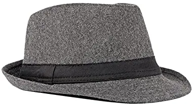 FBBULES Elegante Sombrero de Jazz Sombrero Fieltro Panamá ala Ancha Hat Fedora Sombreros de Sombrerera Vestir Trilby Cap para Viaje Fiesta Boda Compras de Hombre Mujer