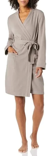 Amazon Essentials Bata Media Ligera con Diseño Gofrado (Disponible en Tallas Grandes) Mujer, Gris Humo, M