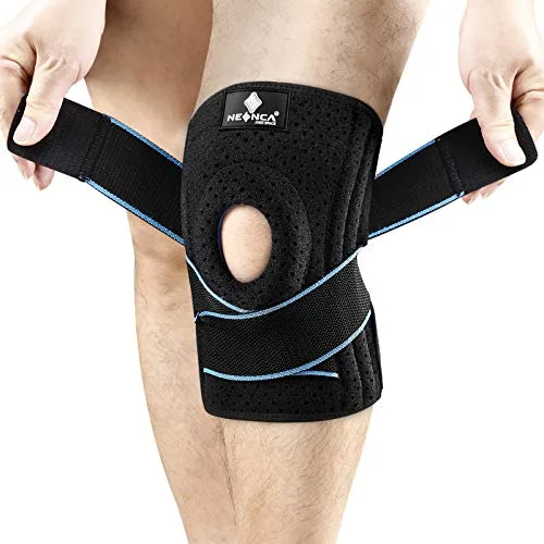 NEENCA Rodillera Rotuliana ajustable y Ligamentaria, con estabilizadores laterales y almohadillas de gel para la rótula-rodillera deportiva para dolor de rodilla, artritis, dolor menisco