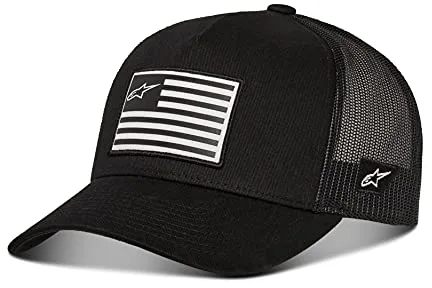 Alpinestars, Flag Snapback, Gorra De Beisbol, Negro Negro, Os, Hombre