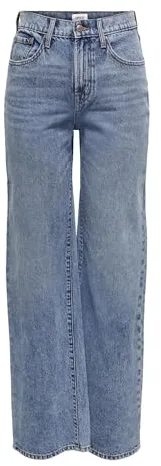 Only ONLHOPE EX HW Wide DNM ANA345 Noos, Jeans De Las Mujeres, Light Blue Denim, 32/32