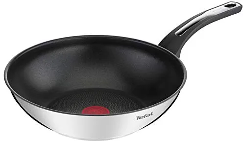 TEFAL E3001904 Emotion poele wok 28cm, revetement anti-adhésif, tous feux dont induction