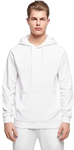 Build Your Brand Sudadera con Capucha para, Blanco, XXL