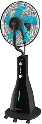 Cecotec Ventilador Nebulizador de Agua con Temporizador EnergySilence 590 Freshessence. 90 W, 5 Aspas 40 cm de Diámetro, Oscilante, 3 Velocidades, Depósito 3 Litros, Motor de Cobre