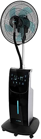 Cecotec Ventilador Nebulizador de Agua con Mando a Distancia y Temporizador EnergySilence 790 FreshEssence Ionic. 90 W, 5 Aspas, Ionizador, Difusor de aromas y Anti-mosquitos, 3.1 L