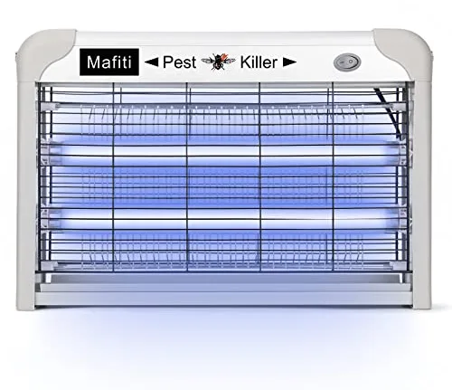 mafiti MS600 Eléctrico Mata Mosquitos, 20W Trampa de Mosquitos con Luz UV, Mata Moscas, Insectos, Polillas ect