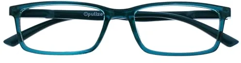 OPULIZE See Gafas Lectura Filtro Luz Azul Montura Estrecha Bisagras de Resorte Mejoran Sueño Reducen Dolor de Cabeza Ordenador Videojuegos Antirreflejante Turquesa Hombre Mujer B9-Q B9-Q +2.50