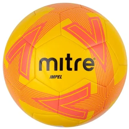 Mitre Impel L30P Football, Highly Durable, Shape Retention, Yellow/Orange, 5