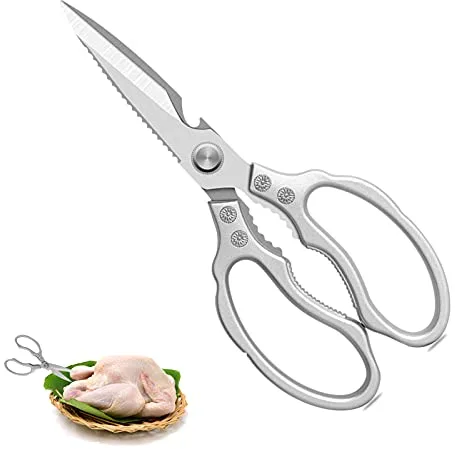 Tijeras de Cocina Resistentes Multiuso Profesionales,con Hojas Afiladas de Acero Inoxidable y Mangos Ergonómica,para cortar pollo,pescado,carne,aves,verduras,hierbas,huesos,nueces,barbacoa,Lavavajilla