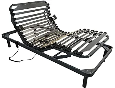 DUÉRMETE Online Cama Articulada Eléctrica Ergomedic Pro, 5 Planos, Bastidor Reforzado, Fiable y Silenciosa, Negro, 105 x 190 cm