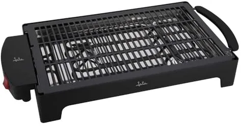 Jata EBQ2 - Electro barbacoa para interior y exterior. Sin humos ni olores. Totalmente desmontable. Cocina sano con agua. Superficie: 40 x 26 cm -1 Ud