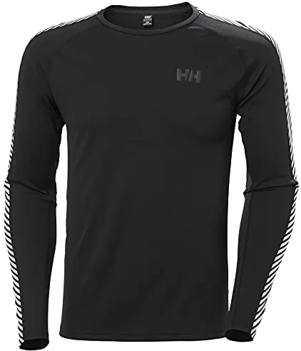 Helly Hansen Hombres Tripulación Lifa Active Stripe, Negro, 2XL