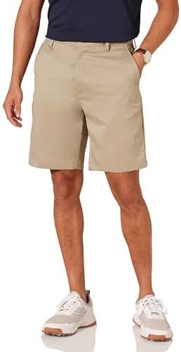 Amazon Essentials Pantalones Cortos Elásticos de Golf de Corte Clásico (Disponible en Tallas Grandes y para Personas Altas) Hombre, Marrón Caqui, 42W