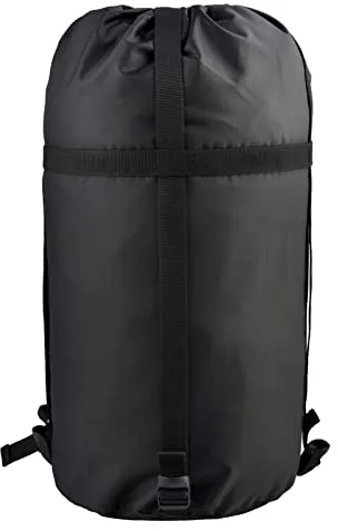 Azarxis Saco de Compresión Ultraligero Resistente al Agua Bolsa de Almacenamiento para Ahorrar Espacio para Viajar Acampar Senderismo Mochilero (01 Negro - XL)