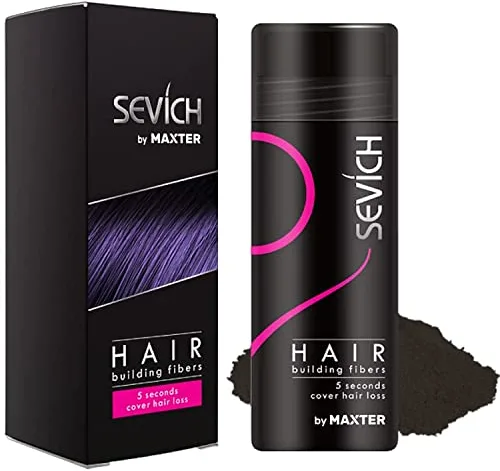 Fibras Capilares Castaño Oscuro 25g - Microfibras Capilares de Algodón en Polvo 100% Natural para Disimular Calvicie y Alopecia al Instante - Fibra Capilar Hombre y Mujer - Hair Fibers