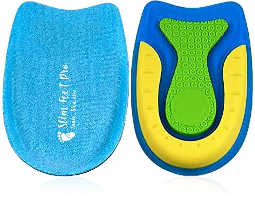 Talonera, de silicona, de gel ortopédico, de aumento, tamaño S, para proteger del dolor el talón y aliviar el espolón calcáneo, fascitis plantar y tendinitis