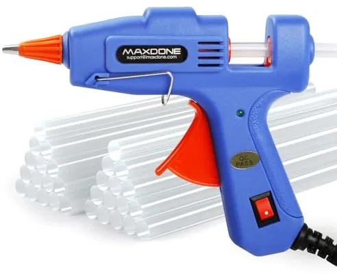 Pistola Silicona Caliente Pistola de Silicona Caliente - Mini Pistola Silicona Manualidades 20W Pistola de Silicona 7mm*130mm 30 Barras Pistola Pegamento Caliente