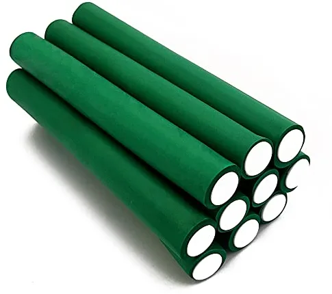 LaRosa Rulos Flexibles 22 mm – Set de 10 Bigudíes de Espuma para Rizos sin Calor – Rulos Suaves y Flexibles para Ondas y Rizos Voluminosos – Color Verde