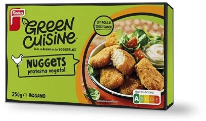 Findus Green Cuisine Nuggets de Proteína Vegetal, Apto para Veganos, 250g