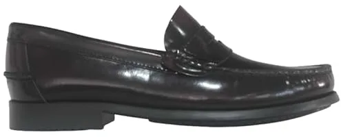Benavente – Mocasines de Hombre En Piel Burdeos con Antifaz | Zapato Hombre Clásico Cómodo, para Uso Diario, Vestir | Suela De Goma Flexible, Antideslizante | Interior Y Planta De Piel