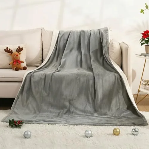 CURECURE Manta Calefactora Eléctrica para Cama con Apagado Automático Protección contra Sobrecalentamiento Temporizador Automático 10 Horas, 4 Niveles de Temperatura, Lavable, 180 x 130 cm