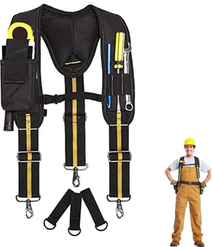 Tirantes Para Cinturon Herramientas, Tirantes De Cinturón De Trabajo Electricista, Ajustable Portaherramientas Cinturon Tirantes En Forma De Y Porta Herramientas Cintura Para Electricista Carpintero