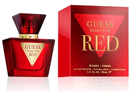 GUESS Seductive Red, Eau de Toilette para Mujer, Colonia Gourmand, Fragancia Seductora, Larga Duración, 30 ml