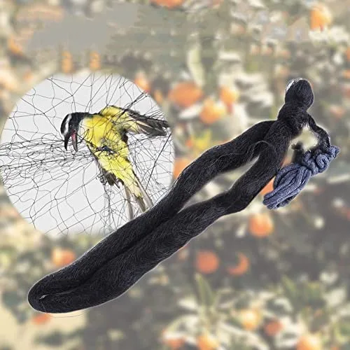 Nannigr Red Anti-pájaros, Red Simple para Atrapar Pájaros, Red Negra Anti-Niebla para Pájaros, Red para Evitar La Caza, para El Campo De Las Tierras De Cultivo del Jardín(El 15 * 3M)