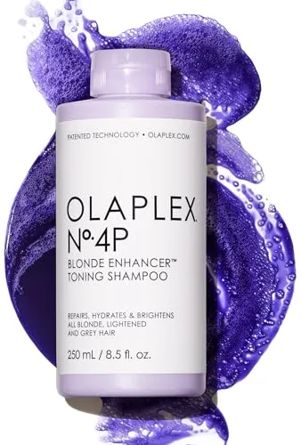 Olaplex No 4P Champú Tonificador para Tonos Rubios y Claros, Neutraliza Tonos Amarillos y Anaranjados, Repara Cabello Dañado, Todo Tipo de Cabello, Sin Sulfatos Ni Parabenos, 250ml