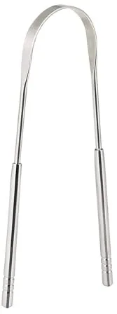 Limpiadores de Lengua, Raspador lengua Acero Inoxidable, Forma di "U" Limpiador de Lengua, para Reduce el Mal Aliento y Higiene Bucal Raspador de lengua