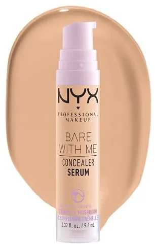 NYX Professional Makeup Bare With Me Serum Corrector, Natural, Cobertura Media, Beige, 9,6ml