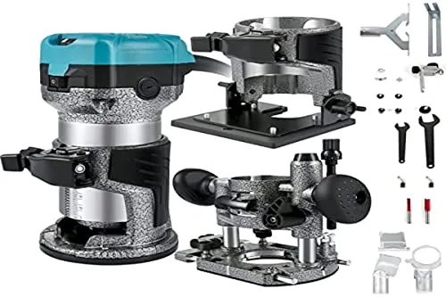 VEVOR Fresadora vertical para madera eléctrica, 220 V, 710 W, velocidad de 13000 – 33000 rpm, fresadora multifunción para ranuras de madera, conformación de bordes, tallado de madera