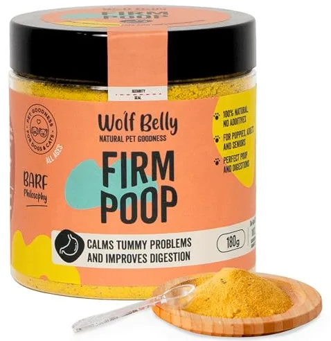 Wolf Belly - Probióticos Diarrea Perros 100% Natural (180 gr) Prebióticos & Enzimas Digestivas | Suplemento de Fibra en Polvo | Regula Tránsito Intestinal Rico en Calabaza - Elaborado en España