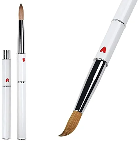 Cepillo de uñas 10#, Pincel para Uñas de Acrílico, Brocha de acrílico con Kolinsky Sable para manicura de uñas, Decoración de Uñas y Manicura Herramienta, Herramientas Profesionales para Uñas