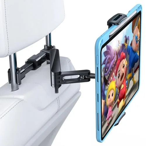 AHK Soporte Tablet Coche, Tablet para Coche Reposacabezas con Apoyo 360 Rotación para 4,4-11 Pulgadas iPad, iPhone, Galaxy Tab, Huawei Mediapad, Switch et d'autres Smartphones