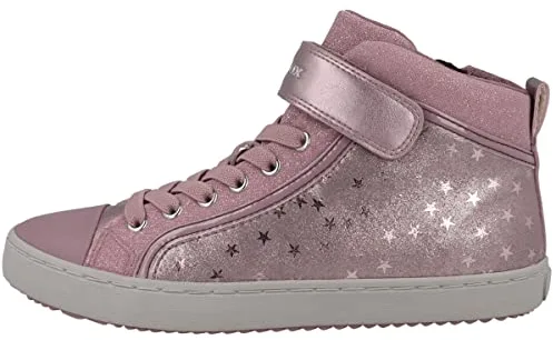 Geox J Kalispera Girl I, Sneakers Niñas, Rosa Dk Pink, 28 EU