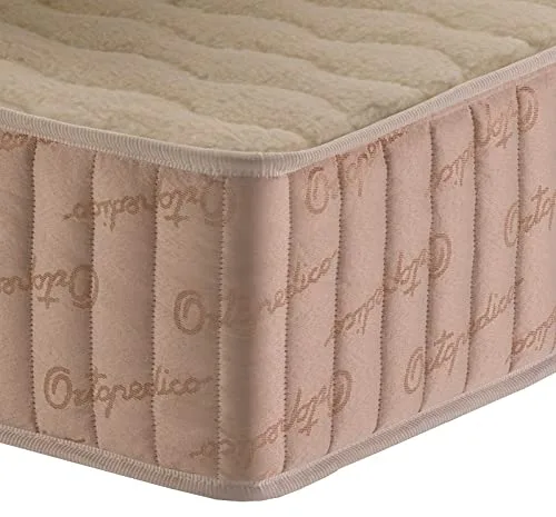DELUXE13 Colchon Ortopedico Anatomico Eliocel 2 Caras Lana de Merino Oro - Firmeza Alta - 20 cms Grosor (90x190)