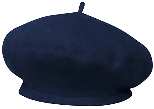 TRIXES Sombrero de Boina Francesa - Disfraces Temático - Talla Única para la Mayoría - Lana Color Sólido Vintage