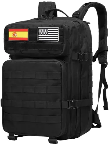 Delgeo Mochila Tactica 45L Militar,Gran Capacidad 45 * 30 * 20cm Mochila,Plegable Impermeable Mochila Para Montañismo,Senderismo,Camping y Viajes