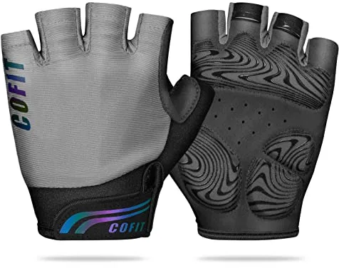 COFIT Guantes de Ciclismo Unisex Medio Dedo con Gel Acolchado, Antideslizantes y Transpirables para Bicicleta MTB y Carretera