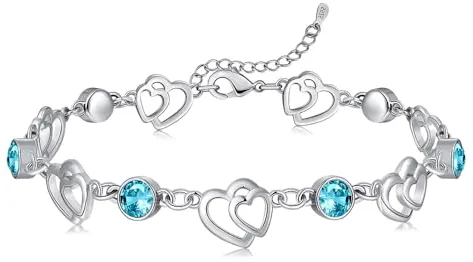 Cosie Lily Regalos Originales Para Mujer Pulsera Mujer Plata de Ley 925,Pulsera AmorAmistad,Regalo Cumpleaños Dia de La Madre Regalos