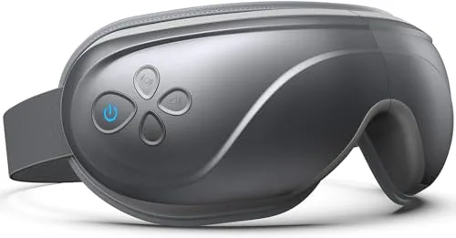 RENPHO Eyeris 2 Masajeador de ojos mejorado con niveles de calor, vibración compresión, 5 modos, antifaz masajeador recargable por la sequedad ocular, la hinchazón, el cansancio ocular y las ojeras