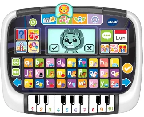 VTech - Panel Educativo con Piano Tablet Infantil Multi-App, Tableta Interactiva y Musical, Juguetes Niños +2 Años, Versión ESP