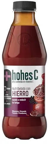 hohes C Plus Hierro Nutribebida con Hierro y Vitamina C Reduce el cansancio Zumo 100% natural 1L