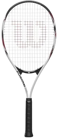 Wilson Raqueta de tenis Fusion XL, Aluminio, Equilibrio en la empuñadura, 291 g, Longitud 69,9 cm